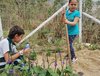 Kolumbien: Kinder bei der Gartenarbeit